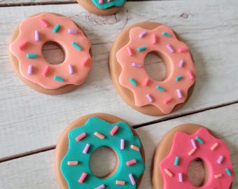 Fondant Donuts - Donut Cake Toppers - Two Sweet Theme