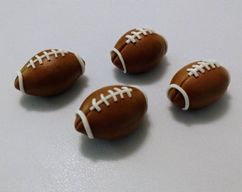 Fondant Football Cake or Cupcake Toppers - Fondant Football- Sports Party - NFL Watch Party - Football Cake Decor