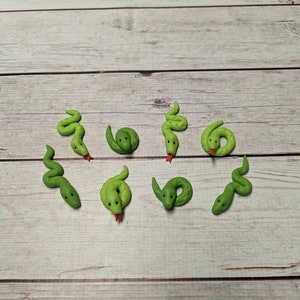 Fondant Snakes | Snake Cupcake Toppers | Jungle fondant | Safari fondant