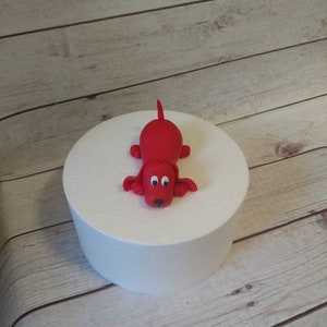 Fondant Red Dog Cake Topper Fondant Dogs Dog Lover Party The Big Red Dog image 2