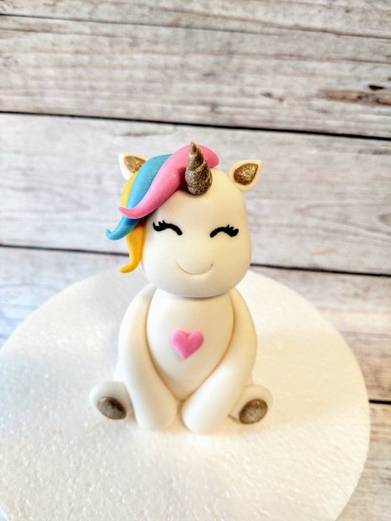 Fondant Unicorn Cake Topper - Unicorn Cake - Unicorn Party