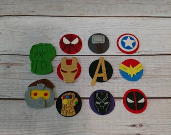 Superhero Cupcake Toppers