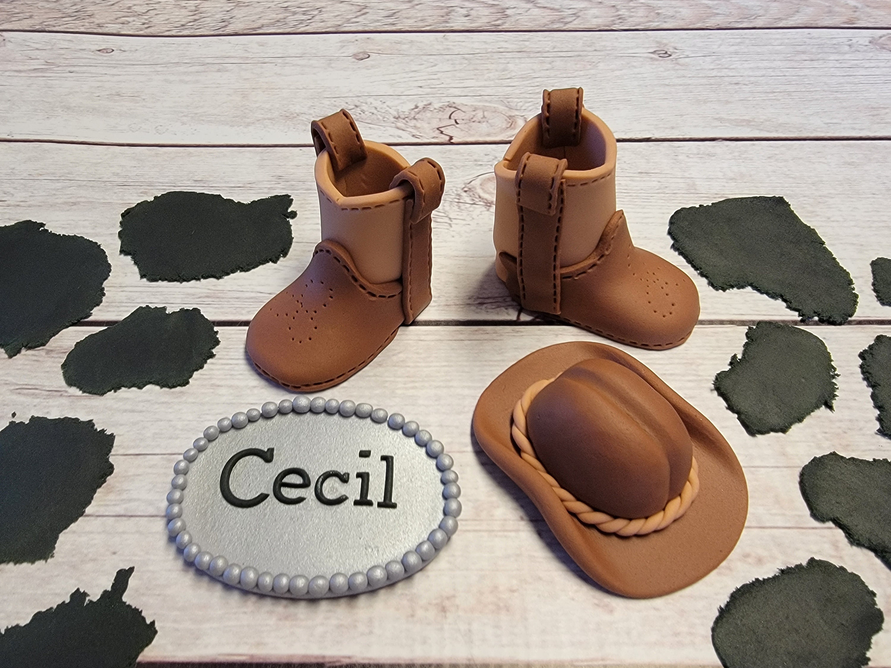 Fondant Cowboy Boot Template Fondant Cowboy Boot Template