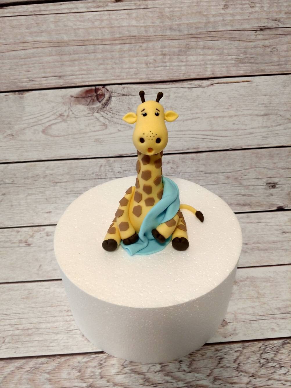 Fondant Giraffe Cake Topper Giraffe Cake Topper Fondant Etsy
