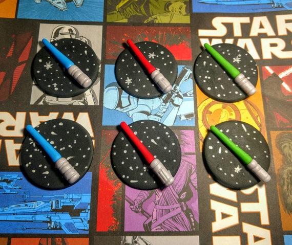 Star Wars Lightsaber Cupcake Toppers Fondant Lightsabers Fondant