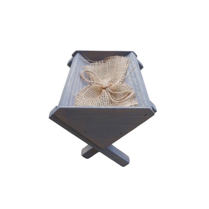 Wooden Manger Small Nativity Image 0