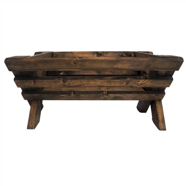 Wooden Manger Large Christmas Manger Lifesize Nativity Etsy