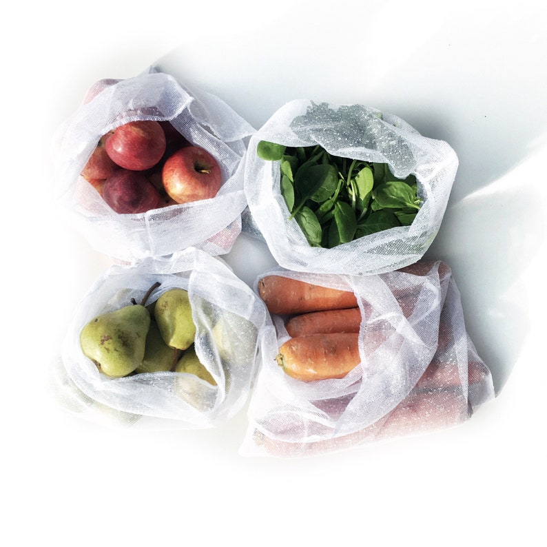 Reusable Produce Bags Produce Bags Veggie Bag Eco Friendly Etsy Australia
