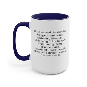 Philippians 4:13 Coffee Mug 15oz image 6