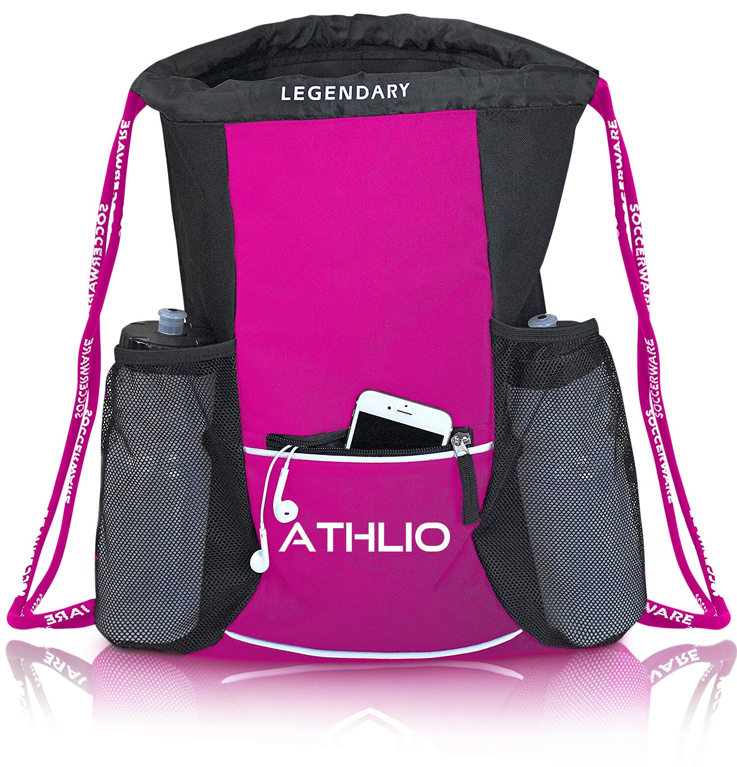 PREMIUM Legendary Drawstring Gym Bag Waterproof for Sports