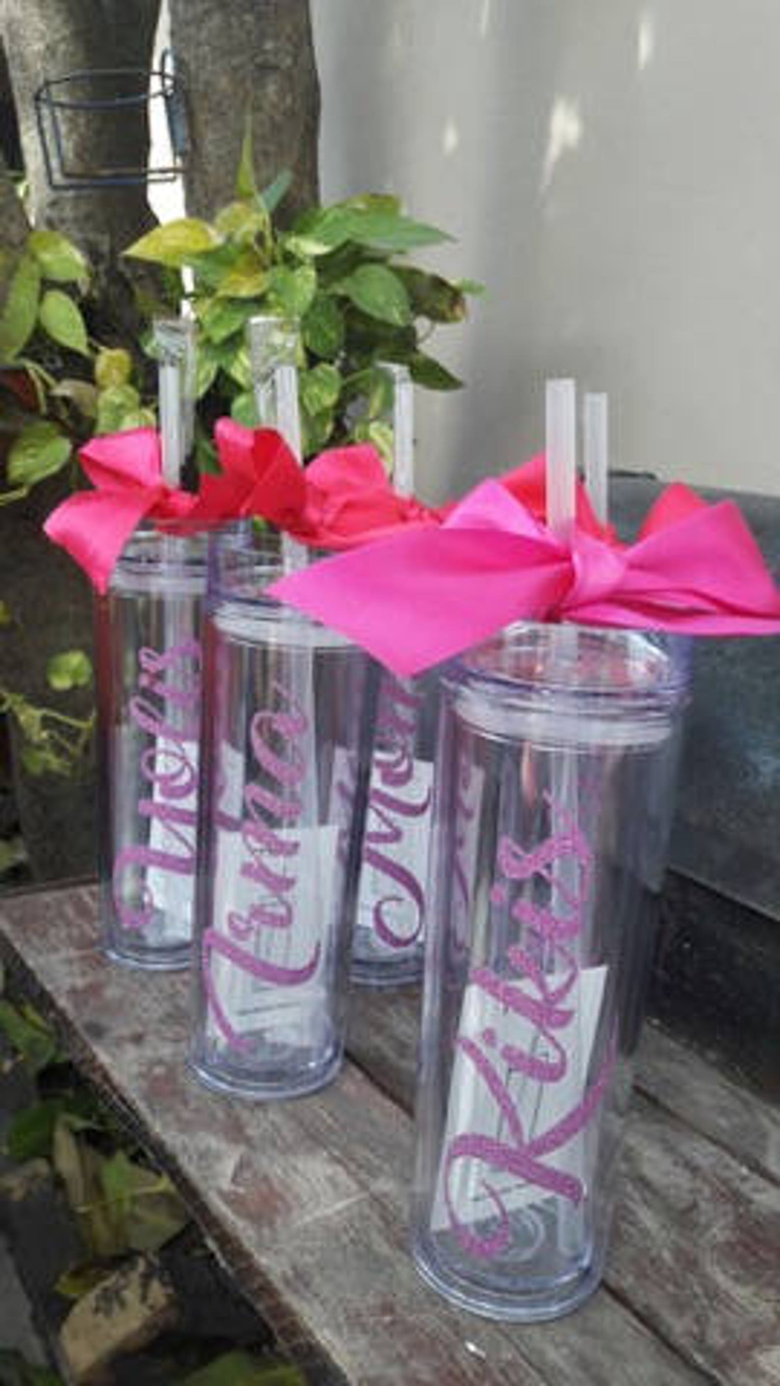 Tumblers personalizados / Novia / Tumblers dama de honor Etsy