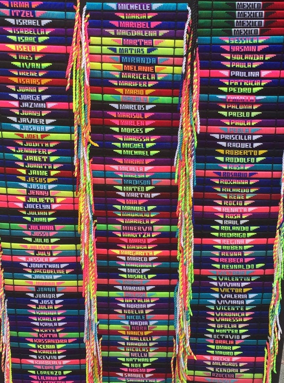 Pulsera personalizada mexicana pulseras de hilo con nombre - Etsy México
