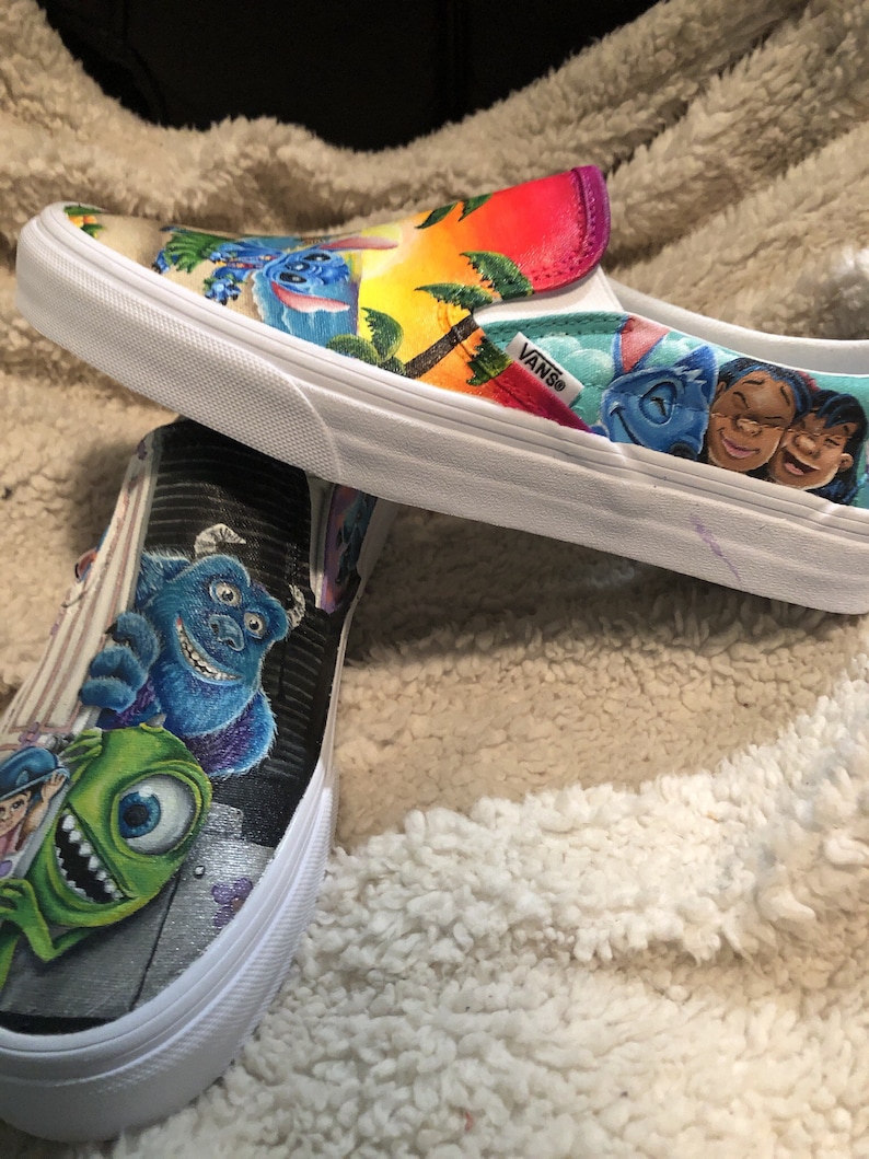 Lilo and Stitch/Monsters inc shoes Etsy
