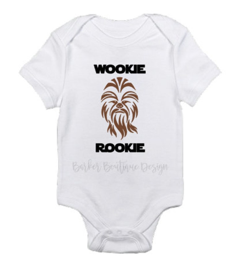 Wookie Rookie Baby Bodysuit Star Wars image 1