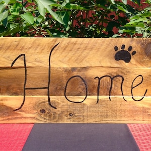 Home Sign | Reclaimed Wood | Welcome Sign | Recycled Material | Wall Hanging | Country Home | Handmade | Rustic Decor | Home Decor |