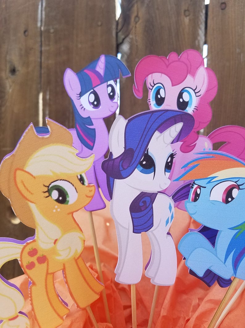 My little pony centerpiece pony birthday pony decorations | Etsy