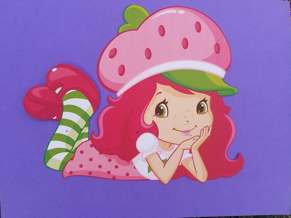 Strawberry Shortcake Die Cut Strawberry Shortcake Birthday Etsy