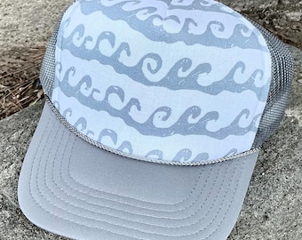 Cappello da camionista unisex con onda, cappello da camionista per uomo, cappelli da uomo, cappello con onda, cappelli da camionista, cappello da spiaggia, regalo per uomo, regalo da spiaggia