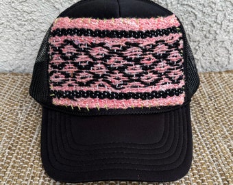 Unisex mexikansk truckerkeps med filt, truckerkeps, truckerkeps dam, truckerkeps herr, basebollkeps dam, basebollkeps, hattar dam, hattar herr