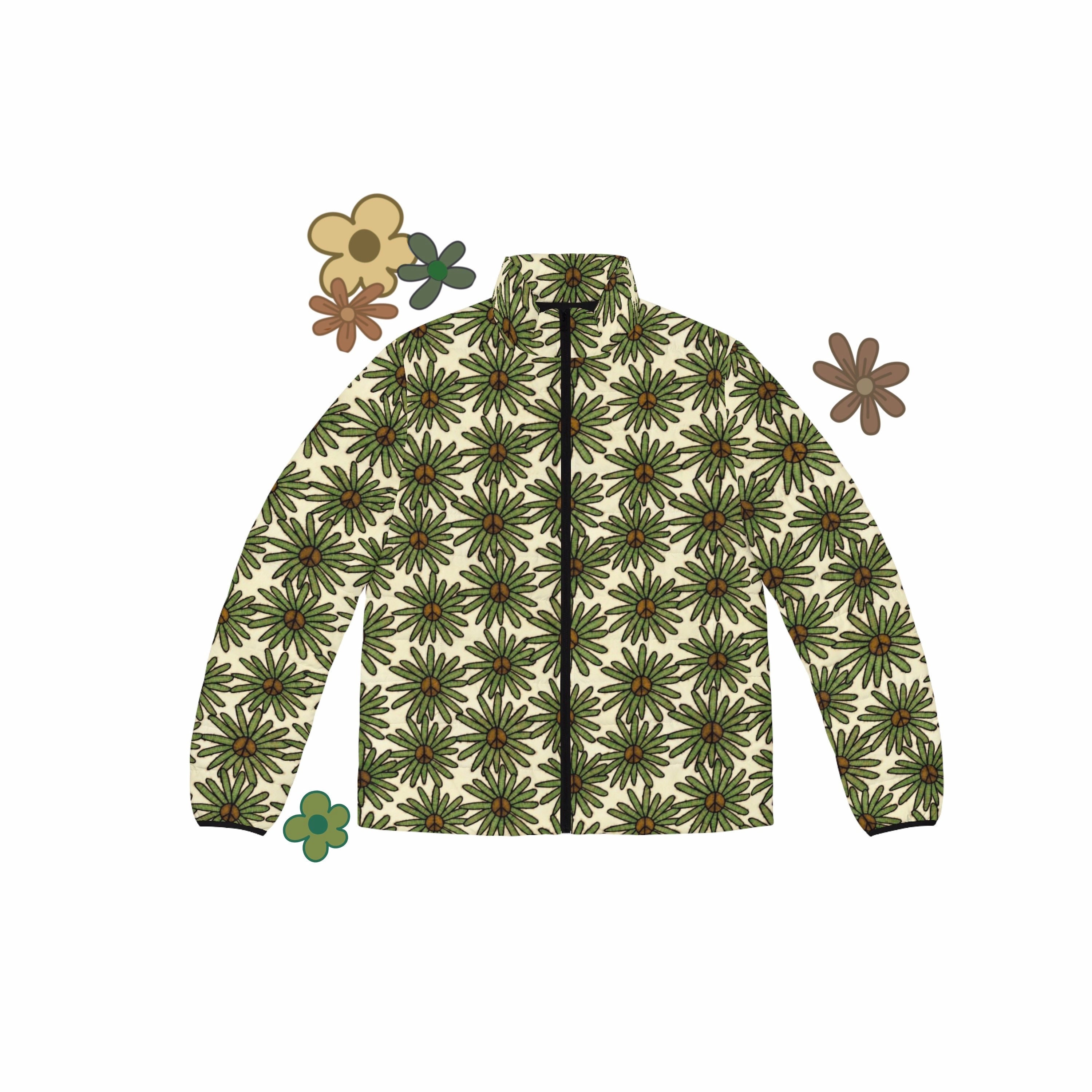 Louis Vuitton Metallic Monogram Flowers Reversible Puffer Jacket