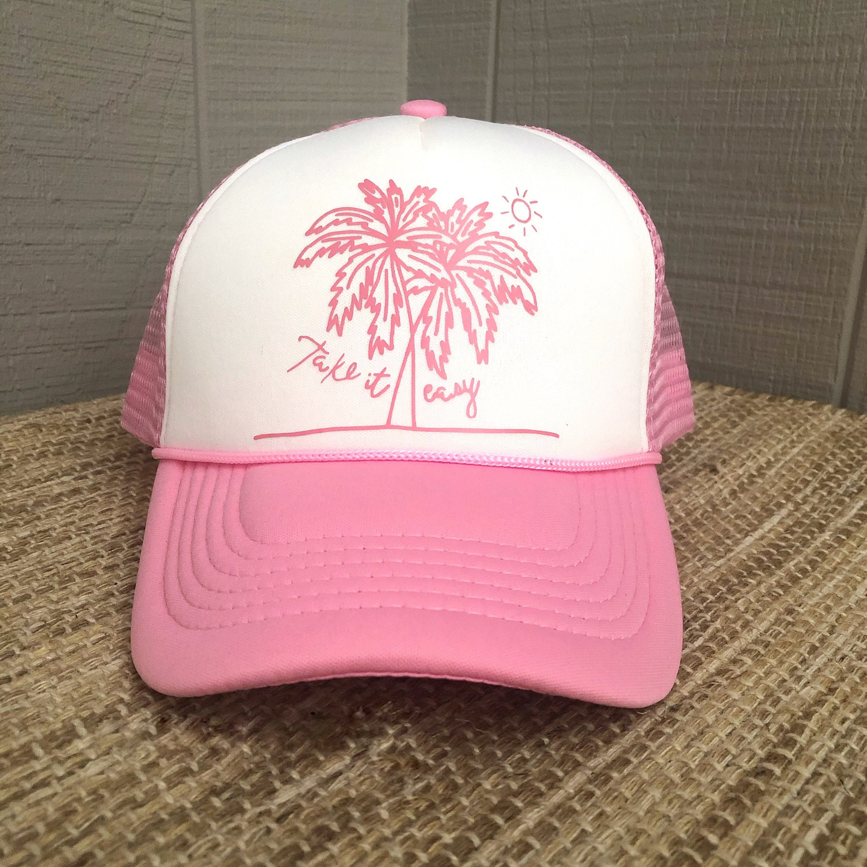Womens Trucker Hat Hats For Women Trucker Hats Pink Hat Etsy