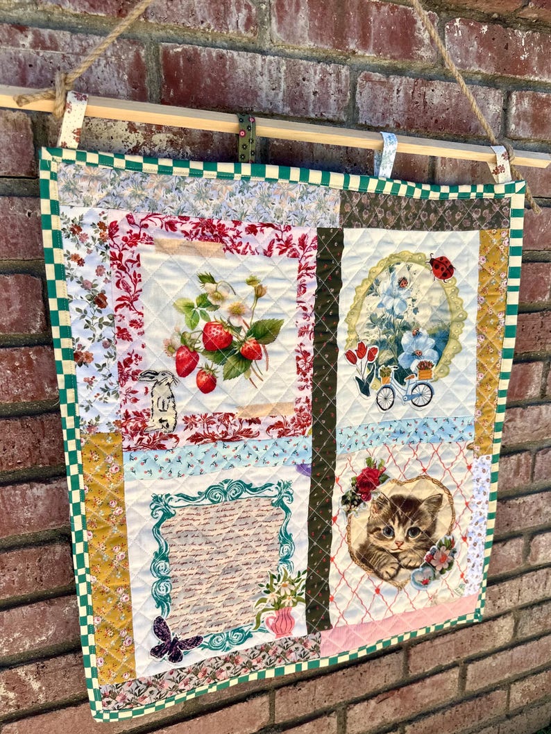 Patchwork Quilt Block Wall Hanging, Quilt Wall Hanging, Quilt, Wall ...