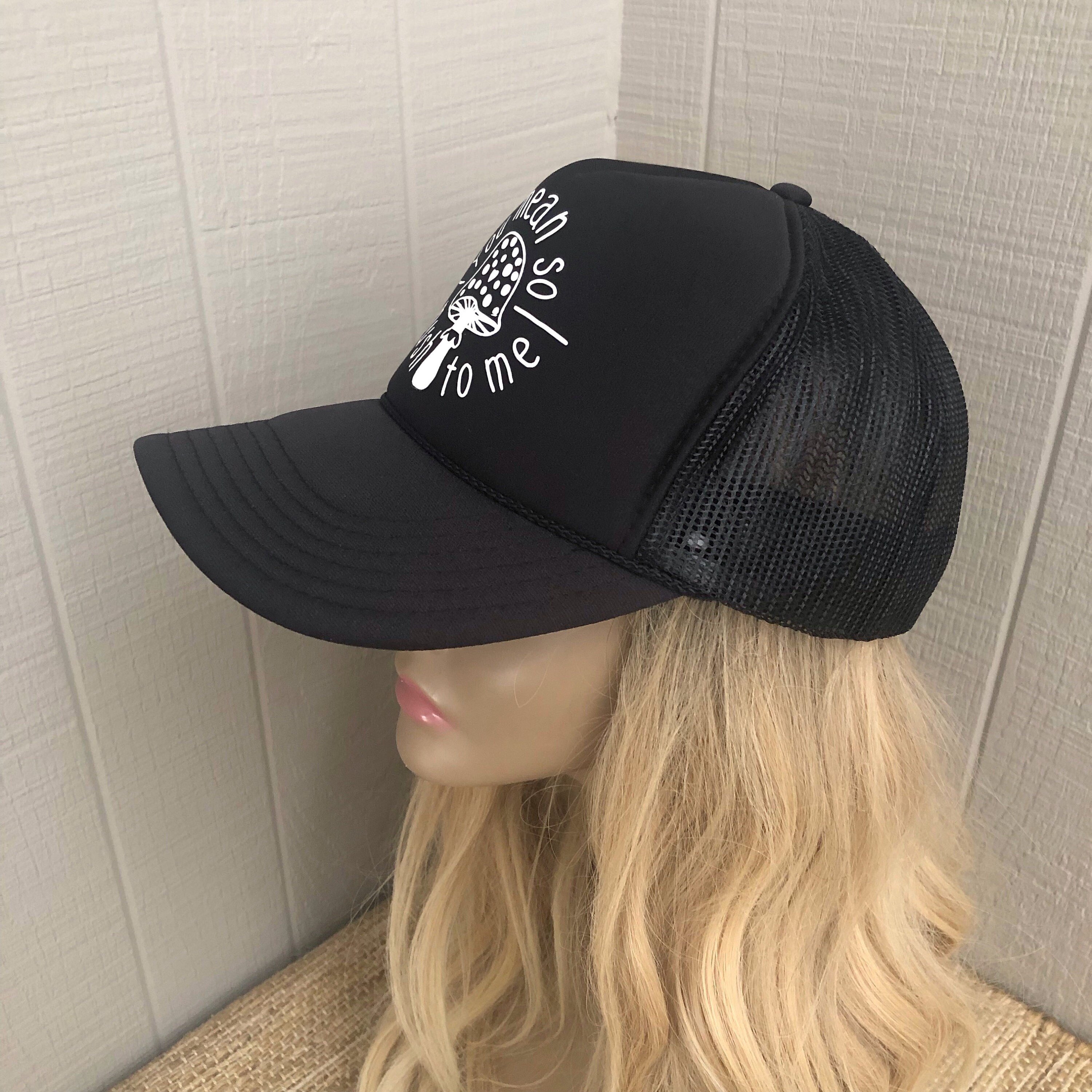 Mushroom Trucker Hat Womens Trucker Hat 