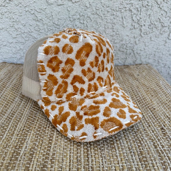 Leopard Print Towel Trucker Hat, Trucker Hat Women, Towel  display picture 3