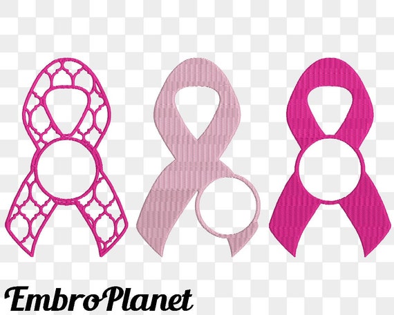 circle breast cancer ribbons design for embroidery machine digital graphic file stitch instant download commercial use charity name 77e ribbons design