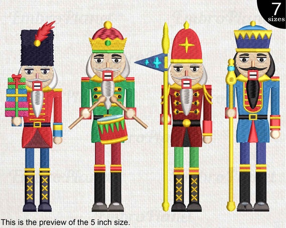 Nutcrackers Designs for Embroidery Machine Instant Download - Etsy