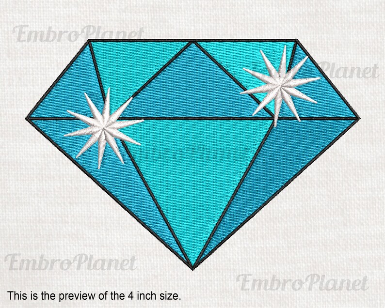 Diamond Design for Embroidery Machine Instant Download Etsy