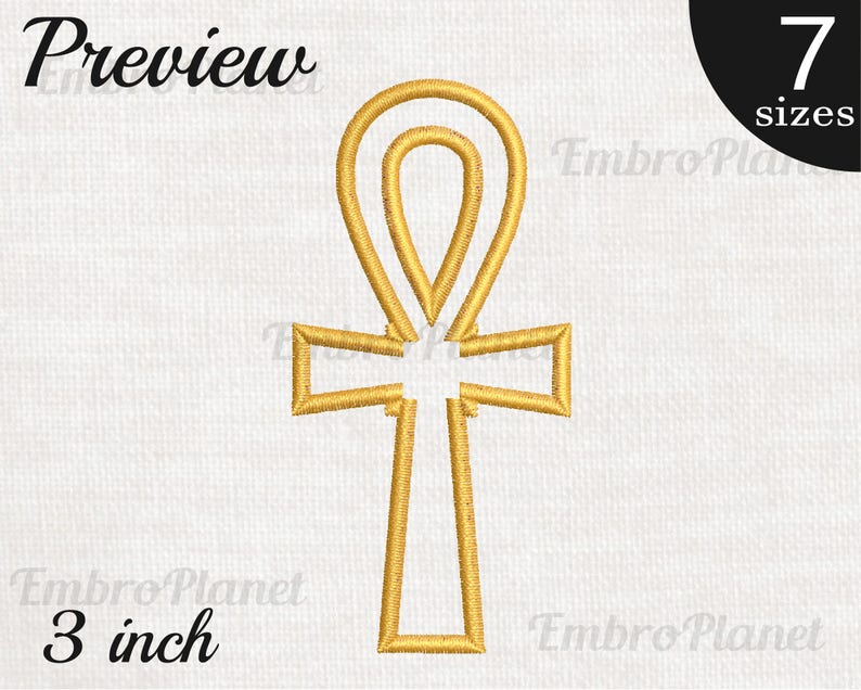 Applique Ancient Egypt Symbol Embroidery Machine Design Etsy