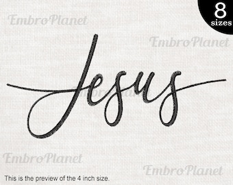 Jesus Embroidery Design - Christian Icon (Instant Download)