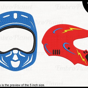 Motocross Helmets - Designs for Embroidery Machine Instant Download digital file stitch 91e