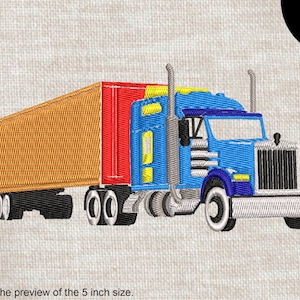 Classic Truck - Design for Embroidery Machine Instant Download digital embroidering file stitch cartoon 1594e