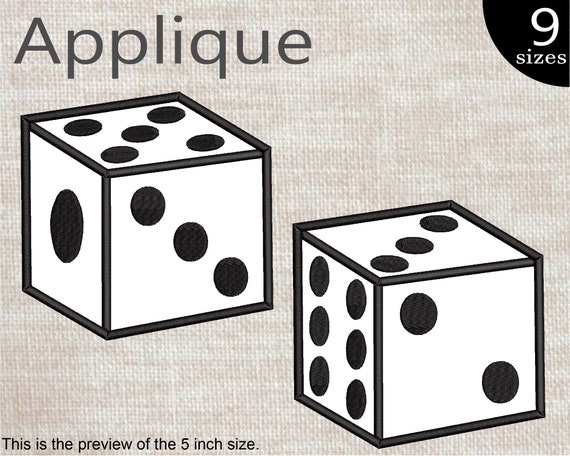 Applique dices designs for jessecmault machine instant  etsy