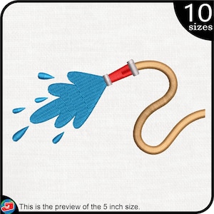 Fire Hydrant at Work  - Design for Embroidery Machine Instant Download digital embroidering files stitch fire firefighter 441e