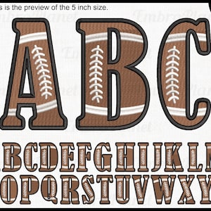 Alfabeto de futebol - Desenhos para máquina de bordar Download instantâneo de arquivos de bordado digital ponto letras do alfabeto letra 1776e