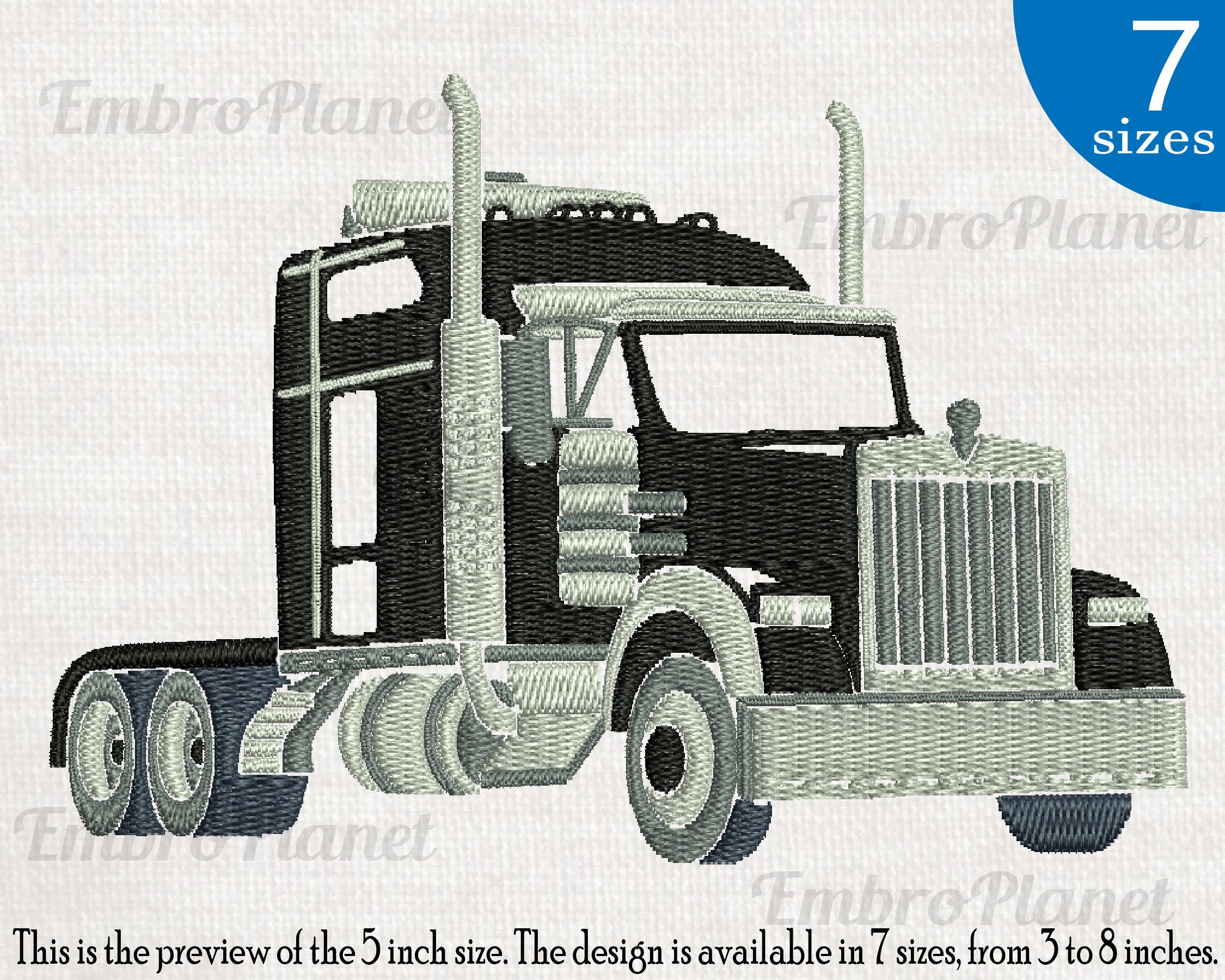 Cool Truck Embroidery