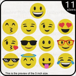 35 Smiley Face Dot Stickers - 20mm