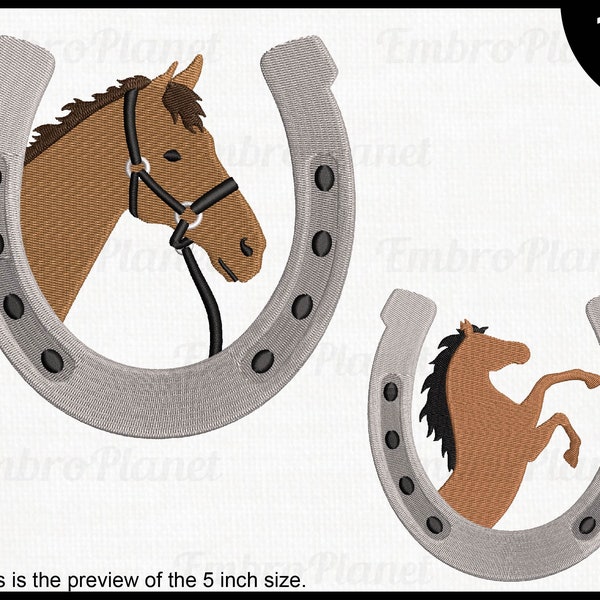 Fer à cheval porte-bonheur - dessins pour broderie Machine Téléchargement instantané des fichiers de broderie numériques point icône 1762e fer à cheval