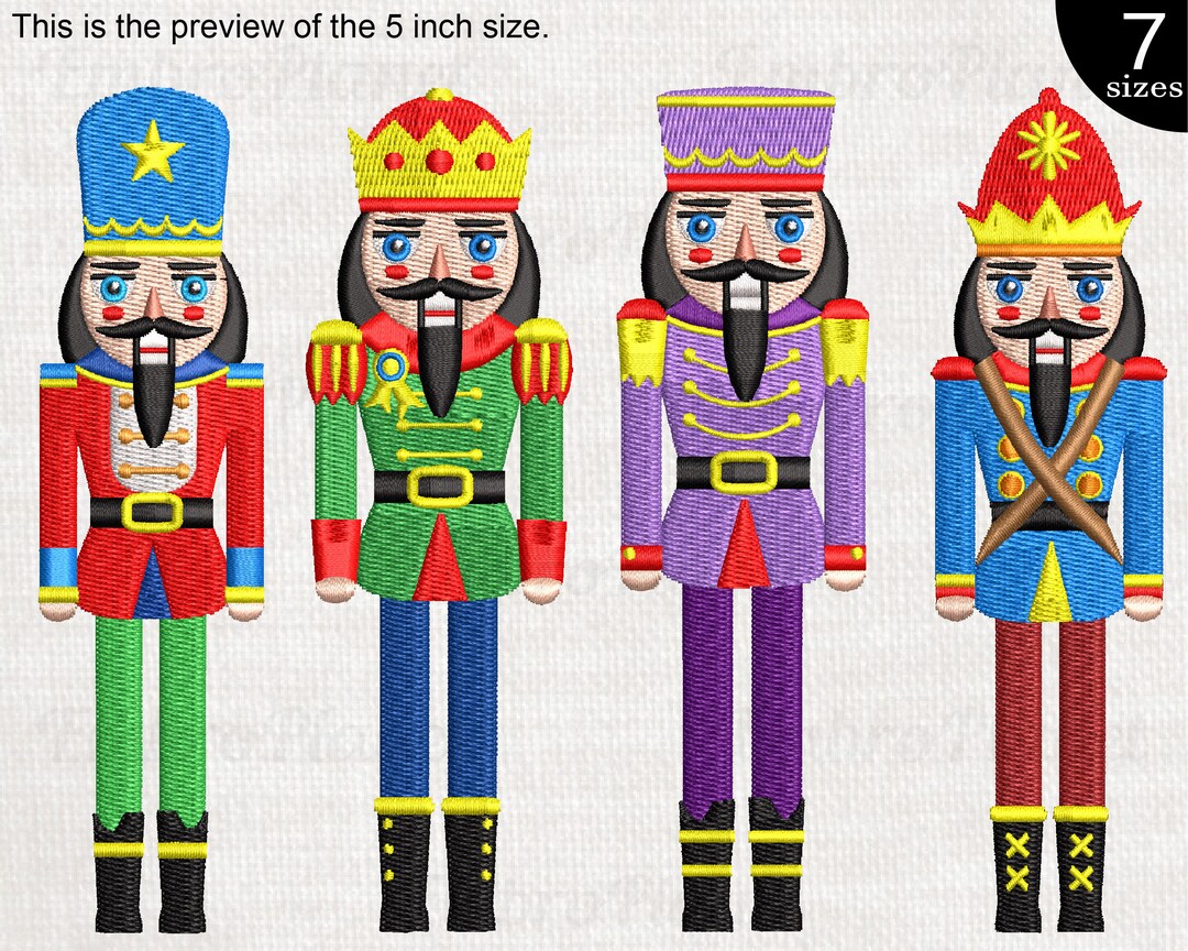 Nutcrackers Designs for Embroidery Machine Instant Download Digital