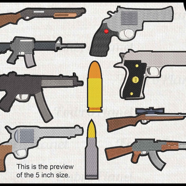 Colt Machine Embroidery Designs Etsy