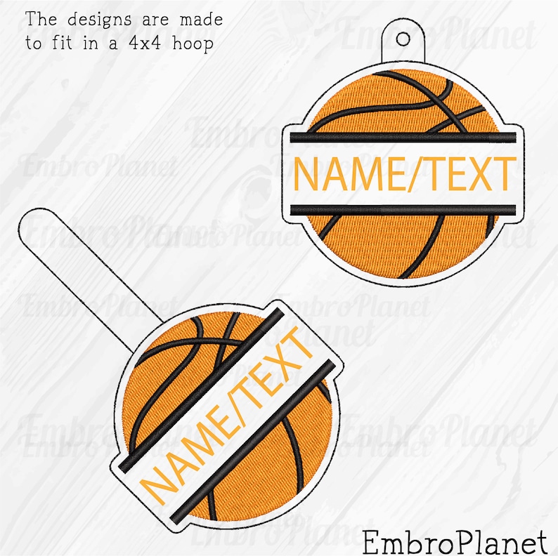 Split Basketball Ball Keychain Digital Item - Snap and Eyelet Tab Gift ...