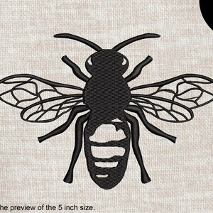 One Color Bee - Design for Embroidery Machine Instant Download digital embroidering files stitch file stitched cartoon 1556e