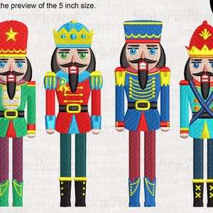 Nutcrackers - Designs for Embroidery Machine Instant Download digital file stitch Christmas winter traditional soldier cartoon 1218e