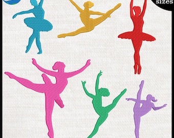 Ballet Dancer Embroidery Designs - Set of 10 Sizes (Digital Download)