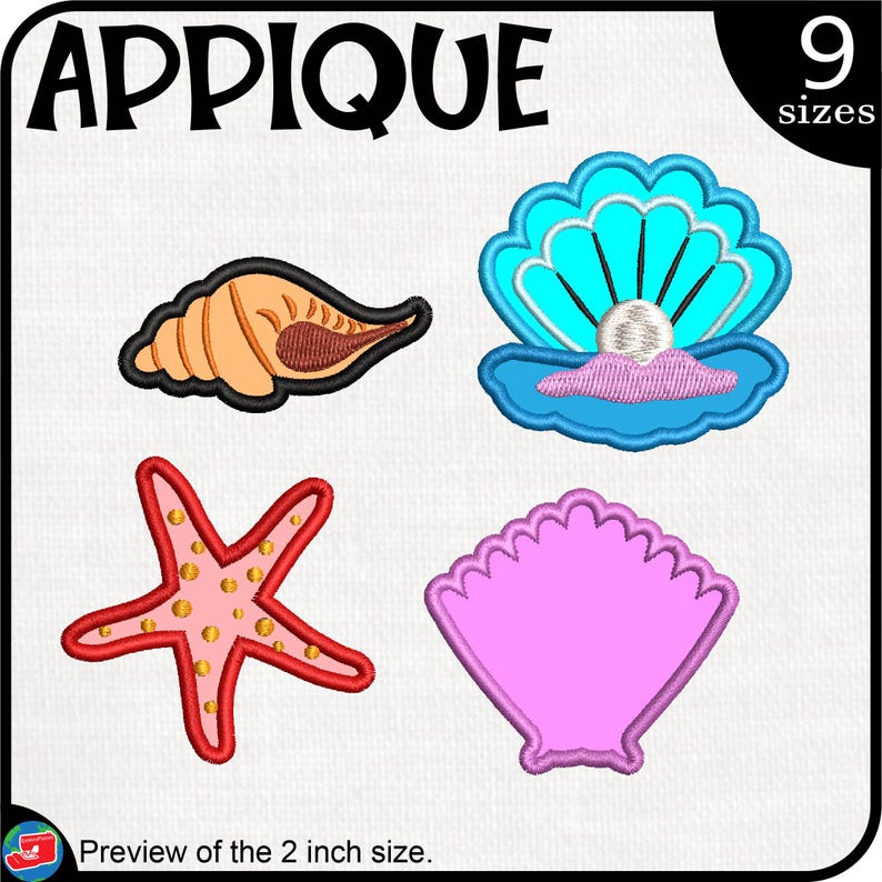 Applique Sea Life - Designs for Embroidery Machine Instant Download ...