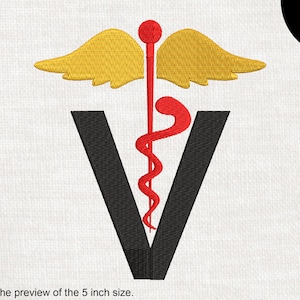 Veterinary Logo Symbol - Design for Embroidery Machine Instant Download digital embroidering file stitch cartoon vet pet animal icon 264e