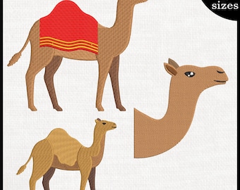 Camel Embroidery Design – Egypt Animal Stitch File (Digital Download)